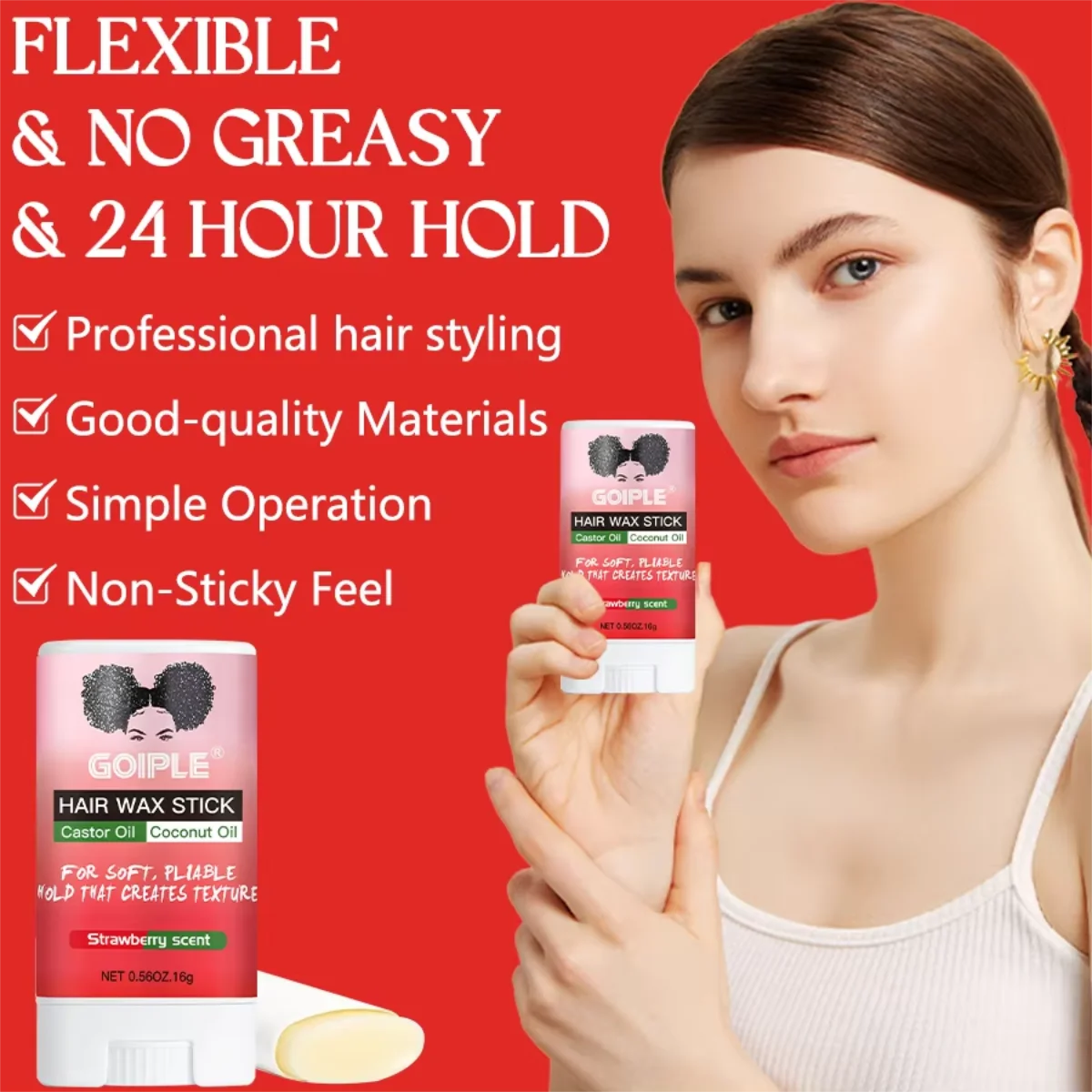 Goiple Lace Wig Bonding Kit Waterproof Glue Wax Stick and Remover Set - 9