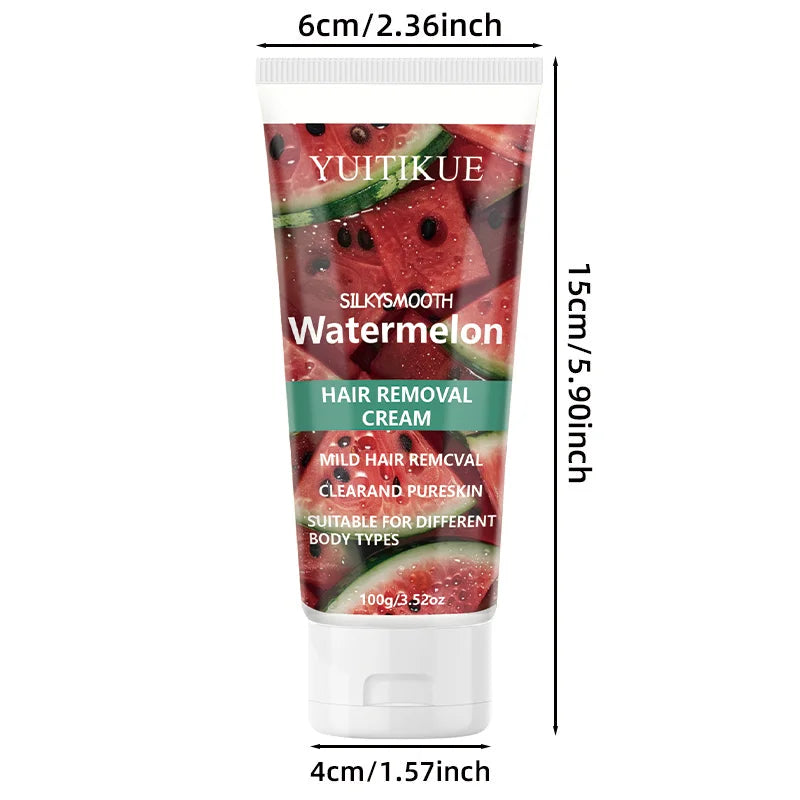 Watermelon Hair Removal Cream for Silky Smooth Skin 100g - 10