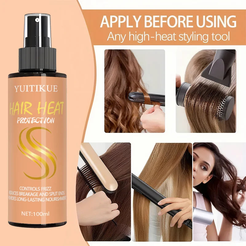 Hair Thermal Protection Spray 100ml Frizz Control and Heat Styling - 1