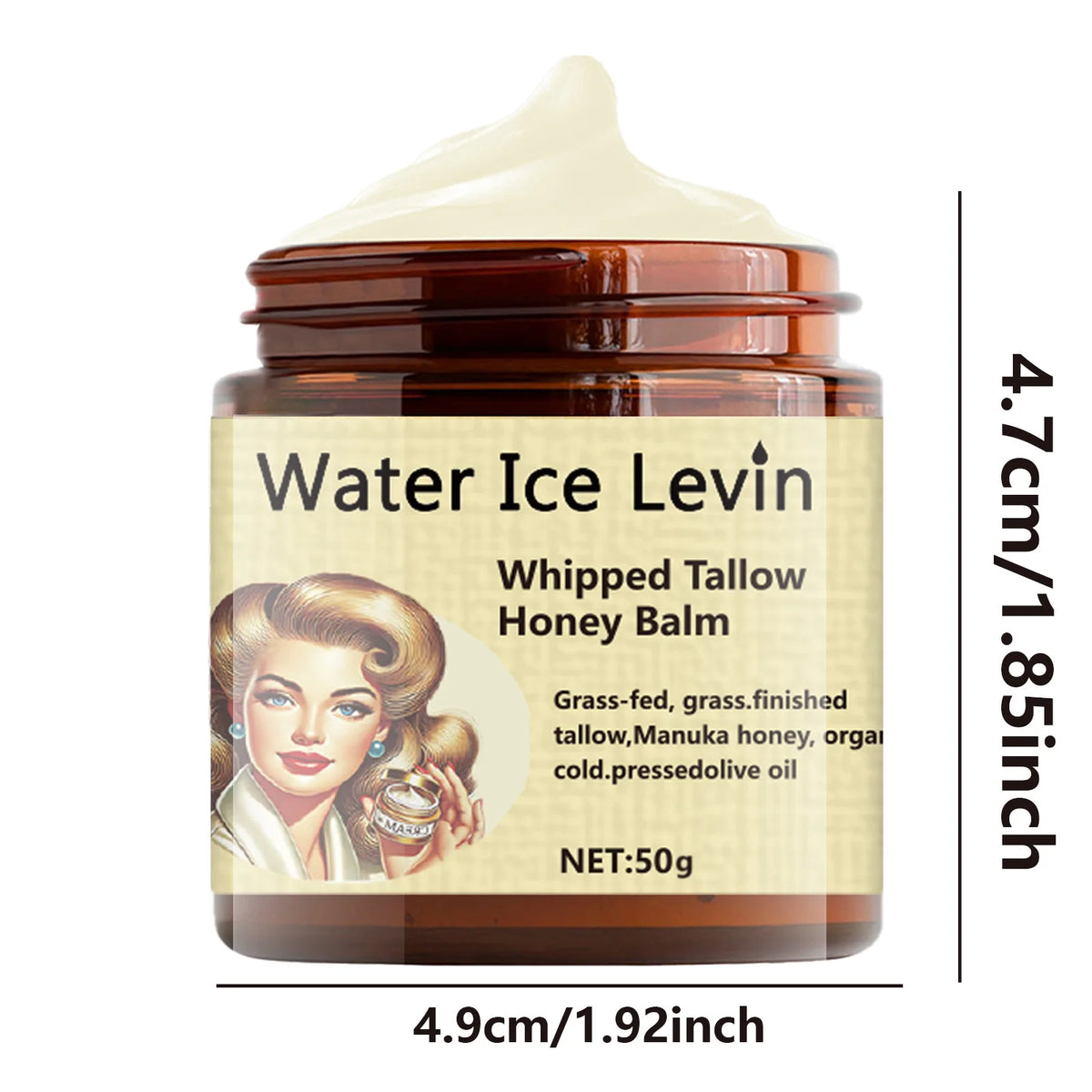 Water Ice Levin Honey Collagen Face Cream Moisturizing Balm 50g