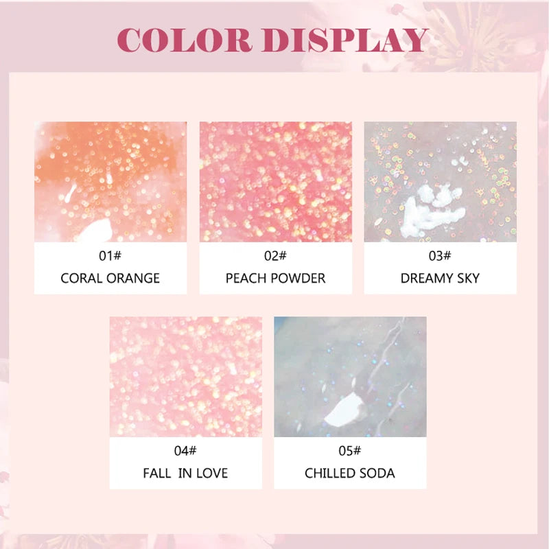 Hydrating Lip Gloss Waterproof Non-Stick Moisturizing Lip Tint - 5