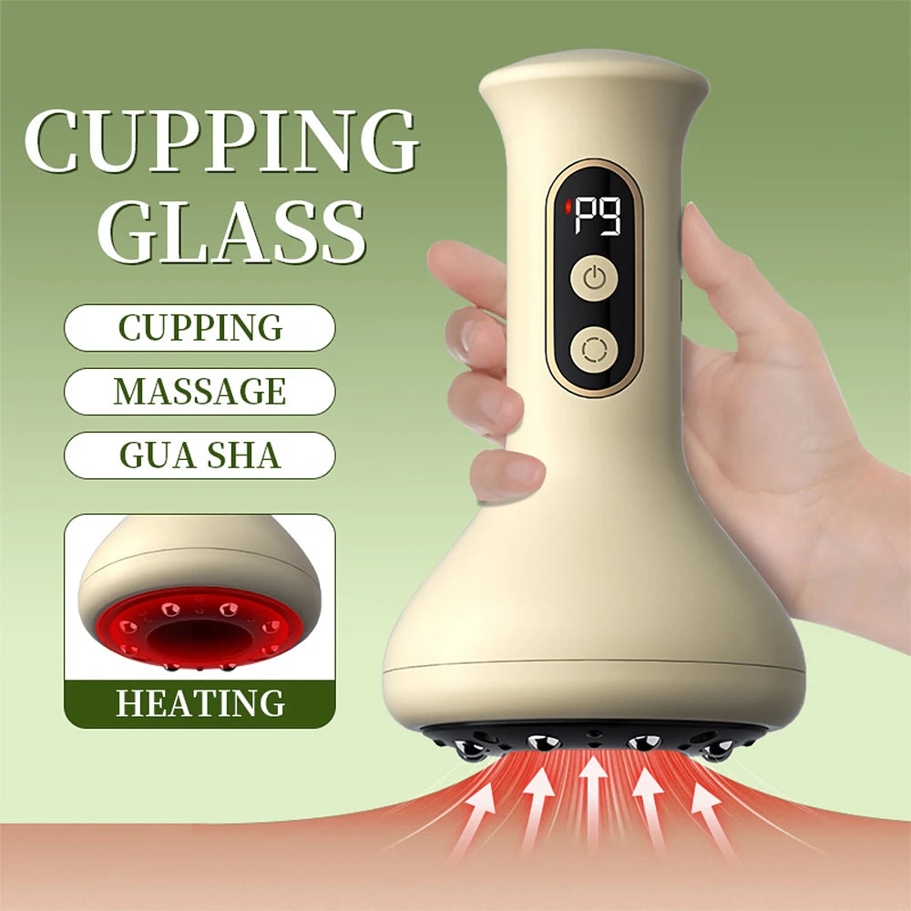 Electric Cupping and Scraping Massage Tool for Muscle Relief