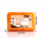 Honey Coconut Oil Soap Natural Cleansing Moisturizing Bar for Face Body