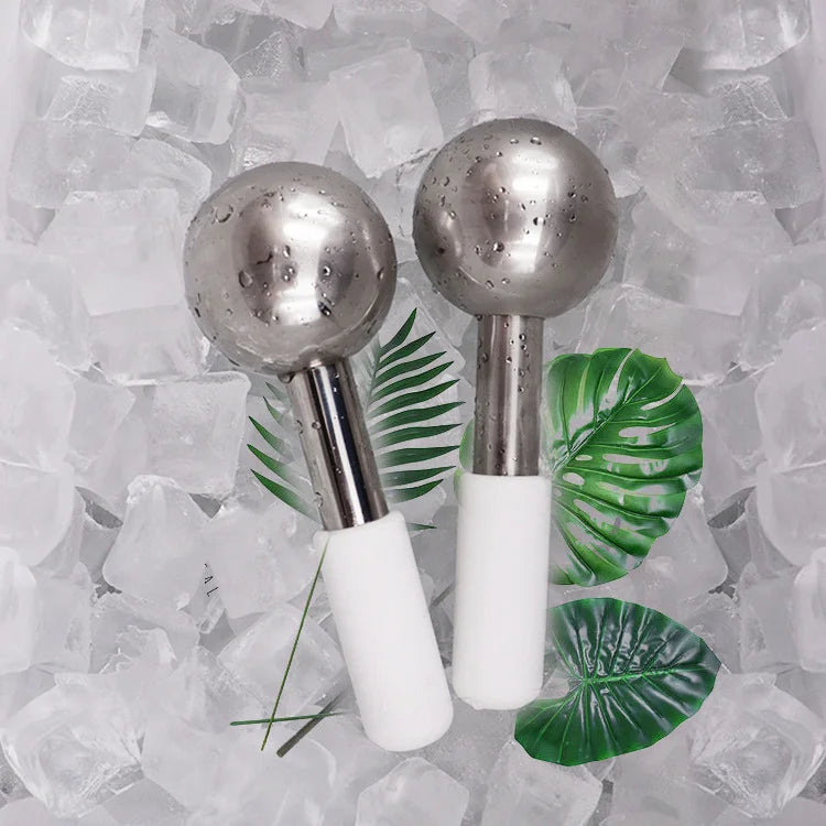 Stainless Steel Cooling Ice Globes for Facial Massage