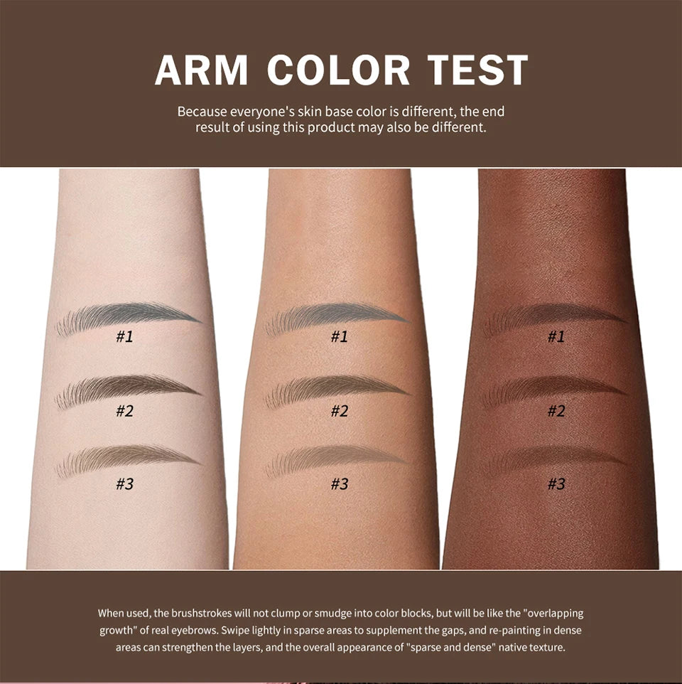 Multi-Fork Liquid Eyebrow Pen for Natural Microblading Effect - 10