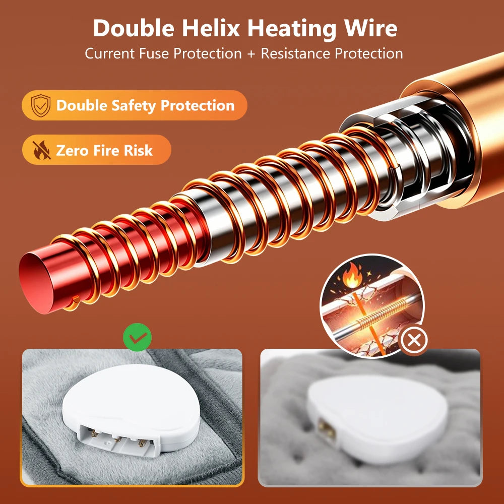 Jade Stone Electric Heating Pad for Pain Relief