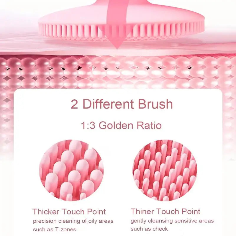 Electric Silicone Facial Cleansing Brush for Deep Pore Exfoliation