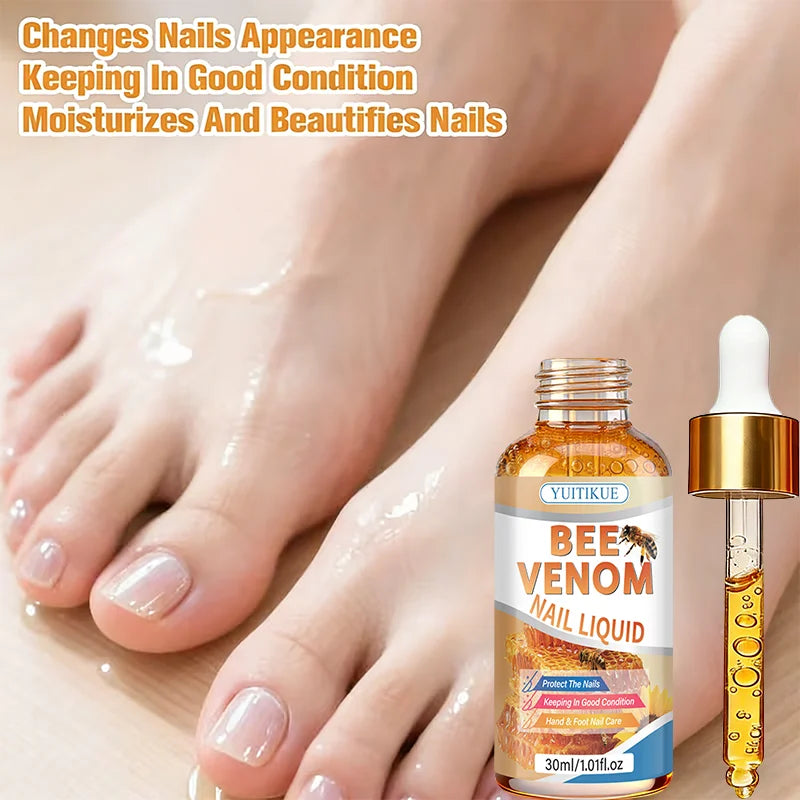 YUITIKUE Bee Venom Nail Treatment Liquid for Hand and Foot Nail Care