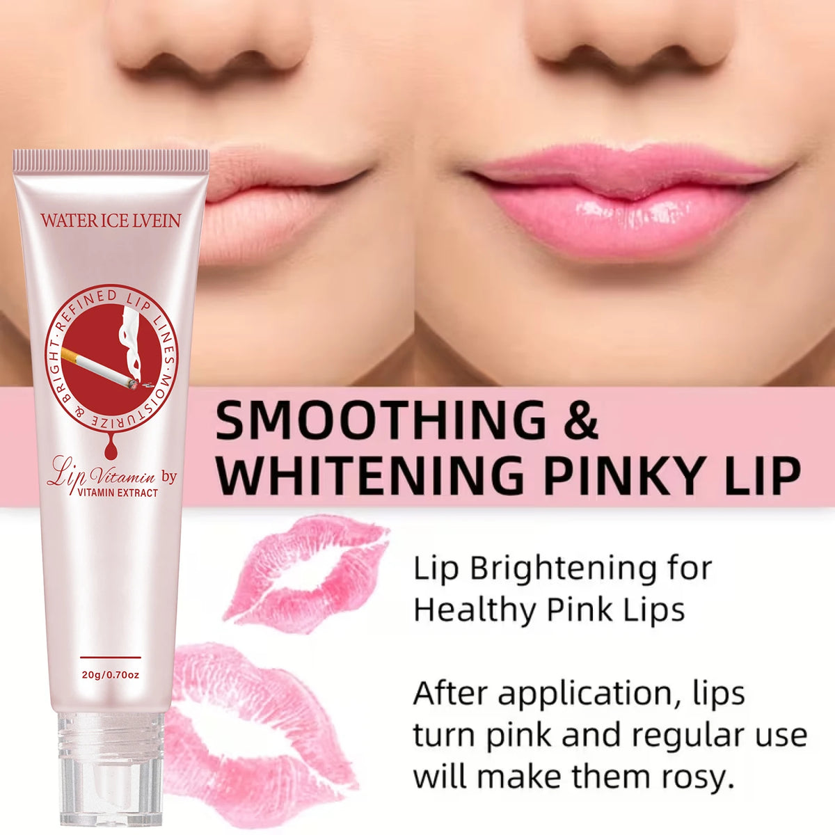Peptide Lip Plumper Moisturizing Balm Aloe Vera Volumizing Lip Care 20g