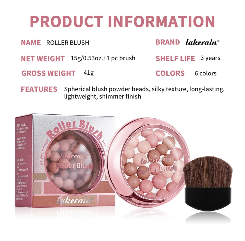 Shimmering Spherical Blush Powder Beads - 17