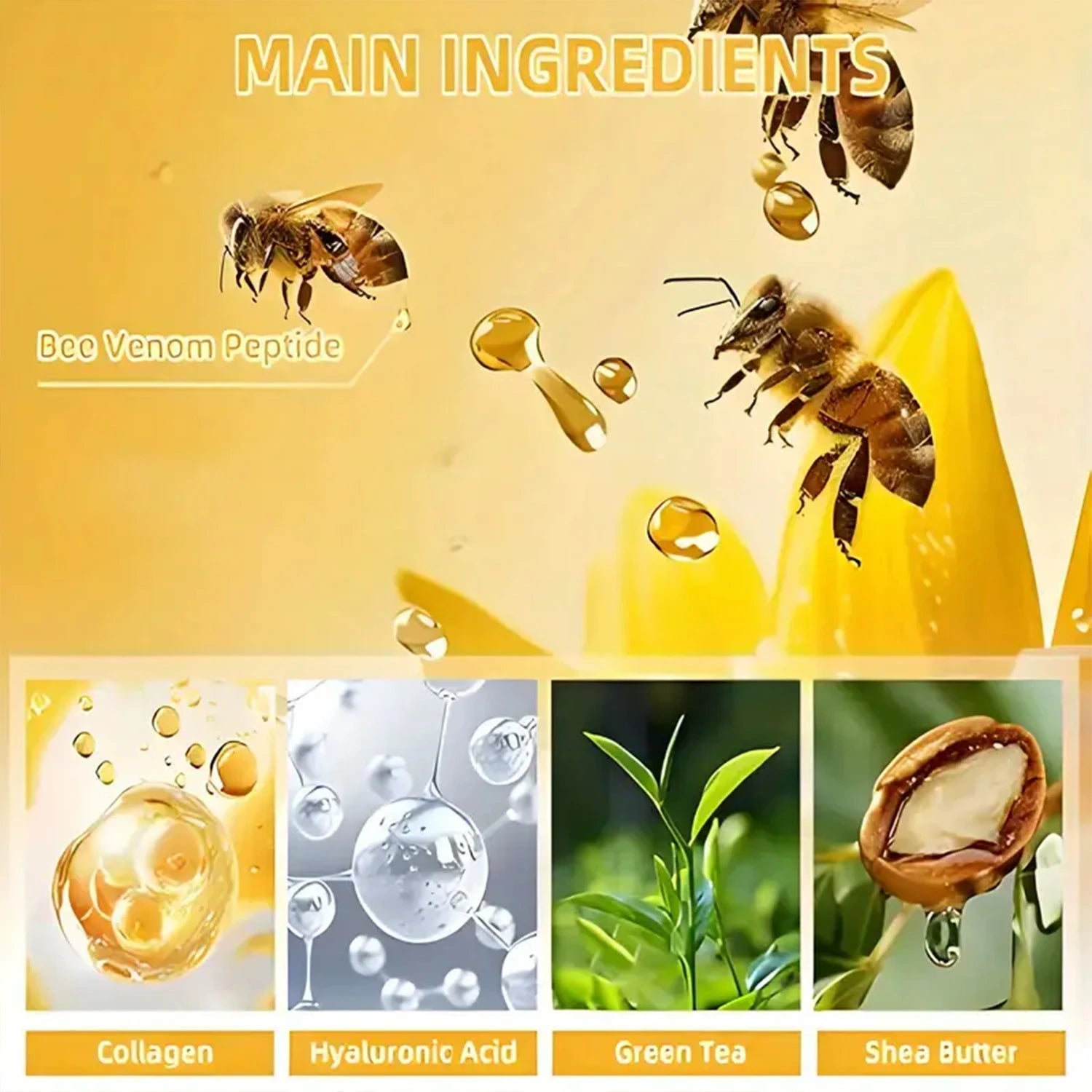 Bee Venom Peptide Firming Cream Anti Aging Moisturizer - 4