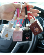 4 Pack Car Air Freshener Hanging Perfume Diffuser Odor Eliminator