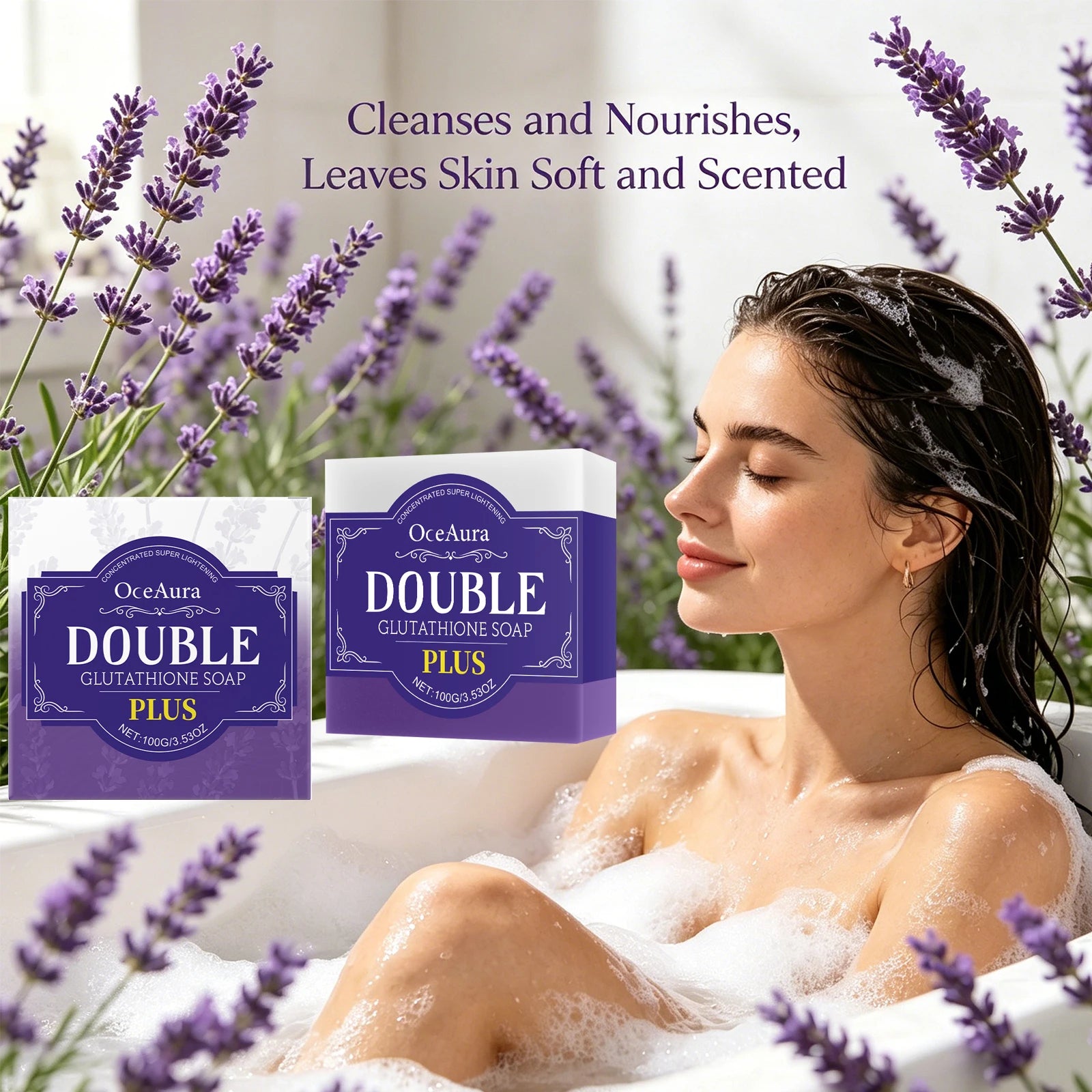 Lavender Brightening Cleansing Soap Bar - 5