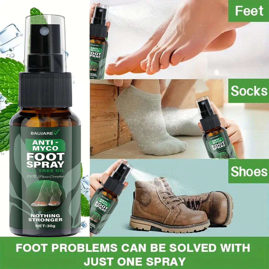 Anti Myco Foot Spray Tea Tree Oil Moisturizing Skin Care Treatment