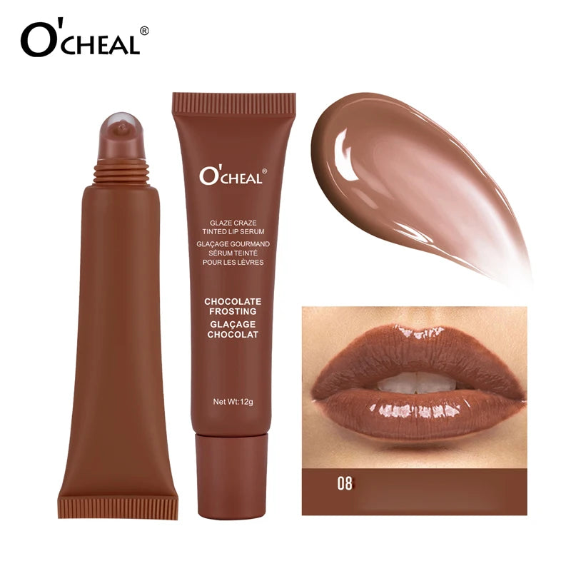 O'Cheal Glaze Tinted Lip Serum Moisturizing Gloss