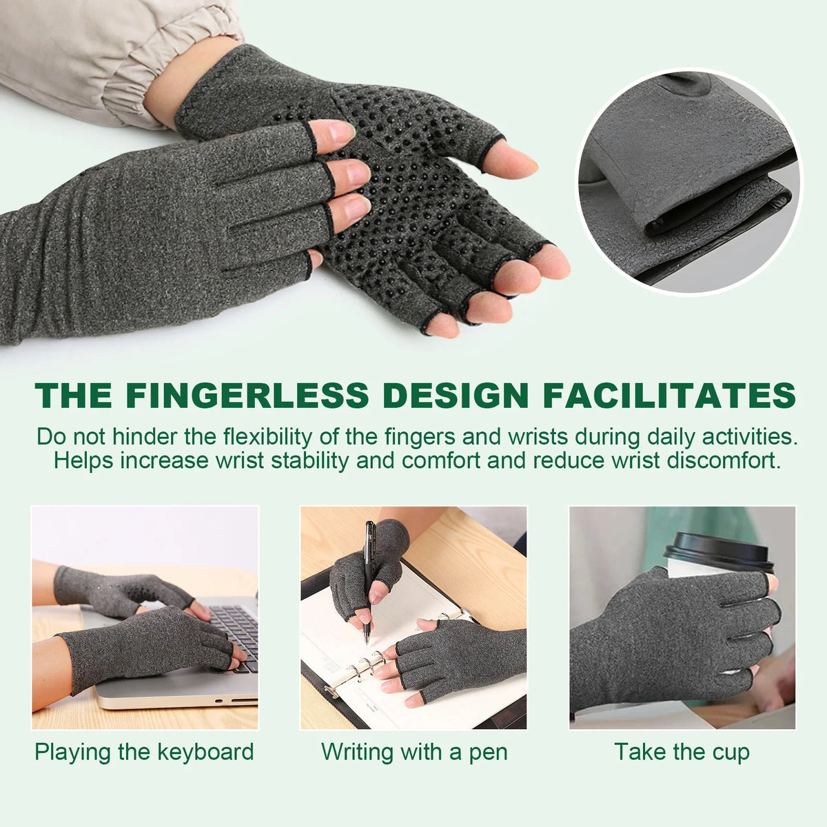 Magnetic Arthritis Compression Gloves for Hand and Wrist Pain Relief
