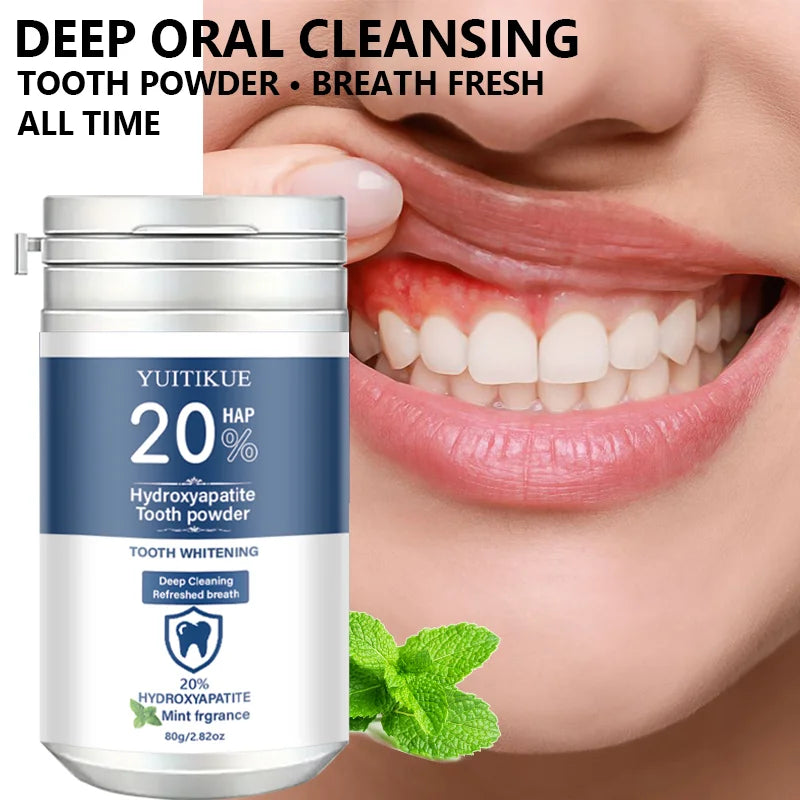 Yuitikue Hydroxyapatite Teeth Whitening Powder Mint 80g