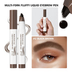 Waterproof Multi-Fork Liquid Eyebrow Pen for Natural Brows