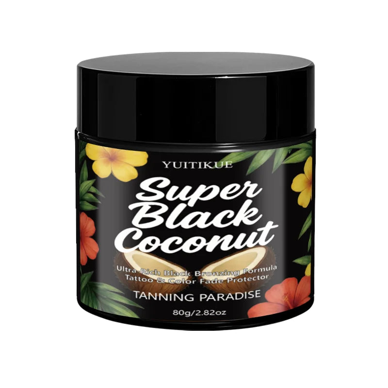 Yuitikue Super Black Coconut Tanning Cream Ultra Dark Bronzer 80g