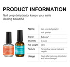 Nail Prep Dehydrator and Primer Set for Long-Lasting Gel Manicure