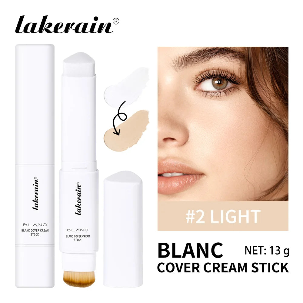 Color-Adapting Foundation Stick with Built-in Blending Brush