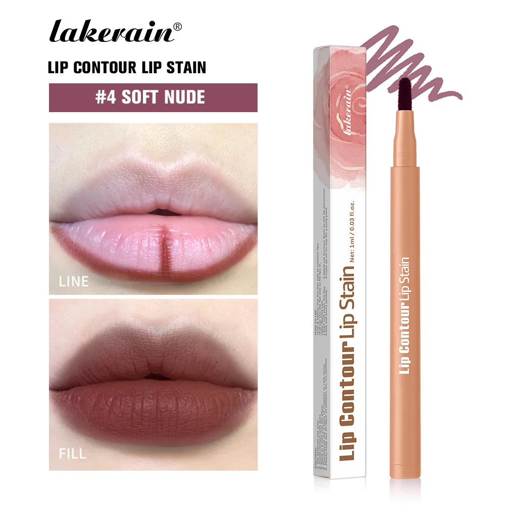 Long-Lasting Waterproof Ballpoint Felt Tip Lip Liner - 45