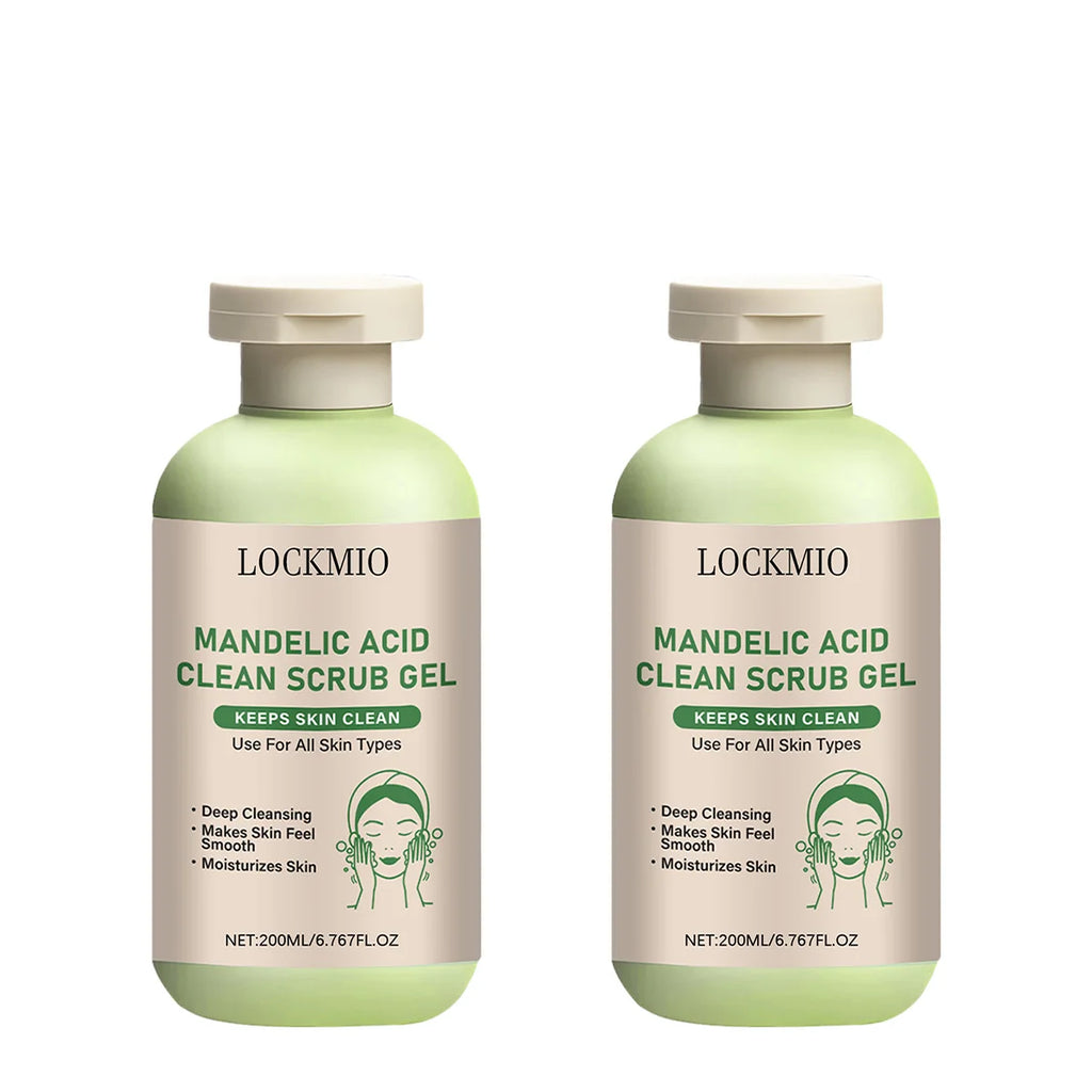 Lockmio Mandelic Acid Facial Exfoliating Scrub Gel Deep Pore Cleanser