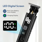 Professional Cordless Hair Trimmer with Digital Display