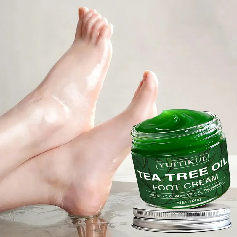 YUITIKUE Tea Tree Oil Foot Cream 100g Moisturizing Repair Lotion