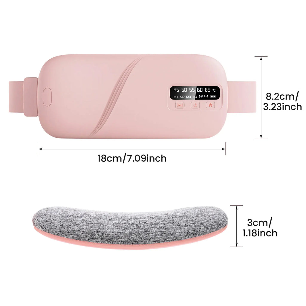 Cordless Menstrual Heating Pad with Vibration Massage
