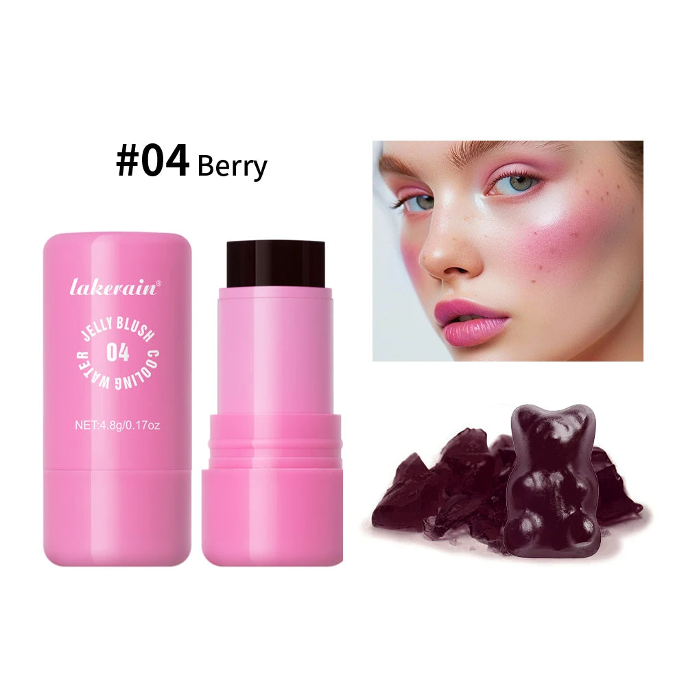 Cooling Water Jelly Blush Stick for Cheeks and Lips