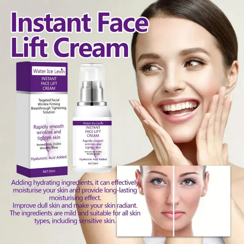 Instant Face Lift Cream Hyaluronic Acid Anti Wrinkle Firming Solution