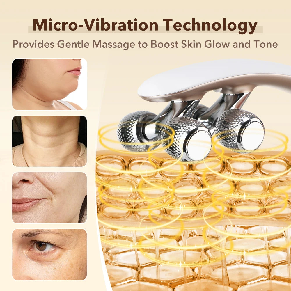 Electric Facial Contouring Roller with Micro-Vibration Massage - 7