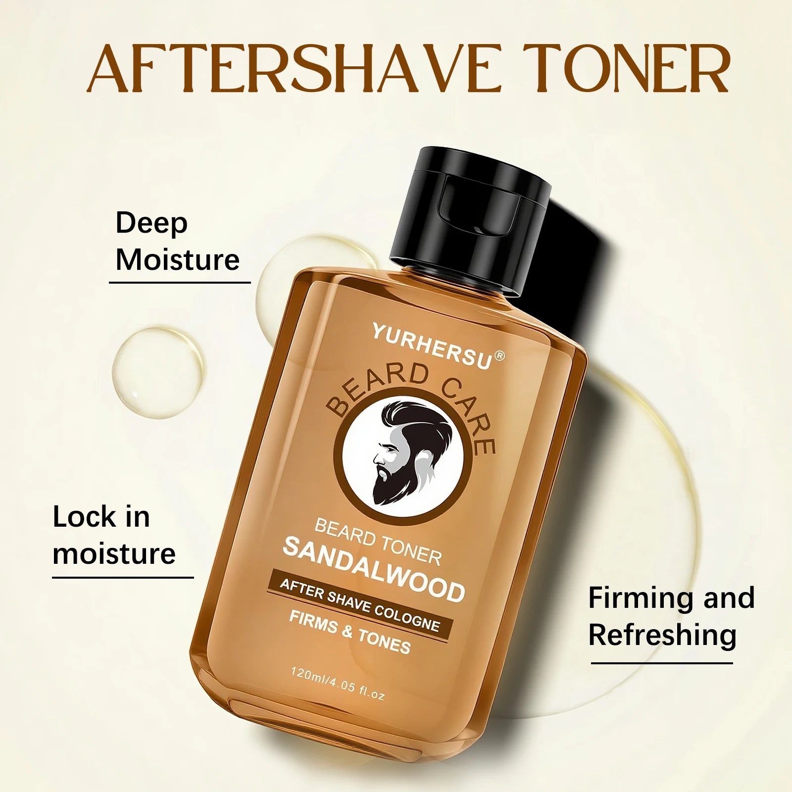 Yurhersu Sandalwood After Shave Beard Toner for Men 120ml - 4