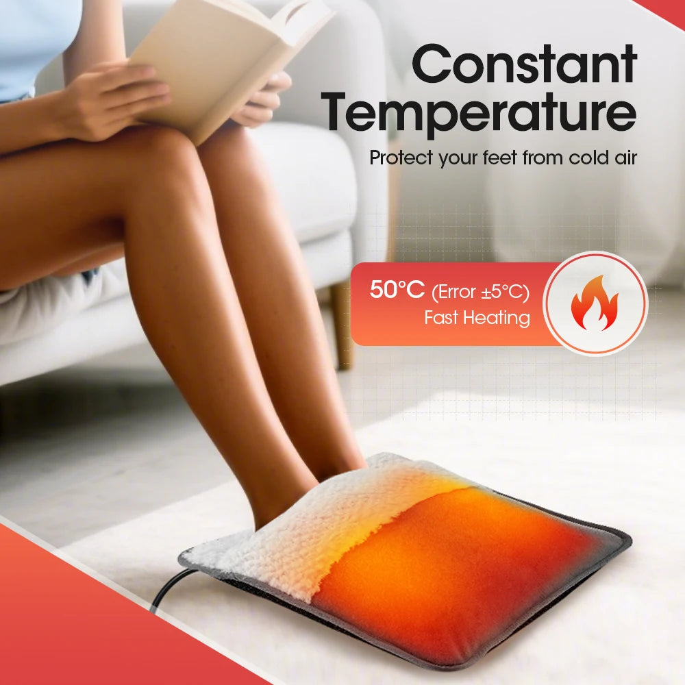 USB Heated Foot Warmer for Office and Home
