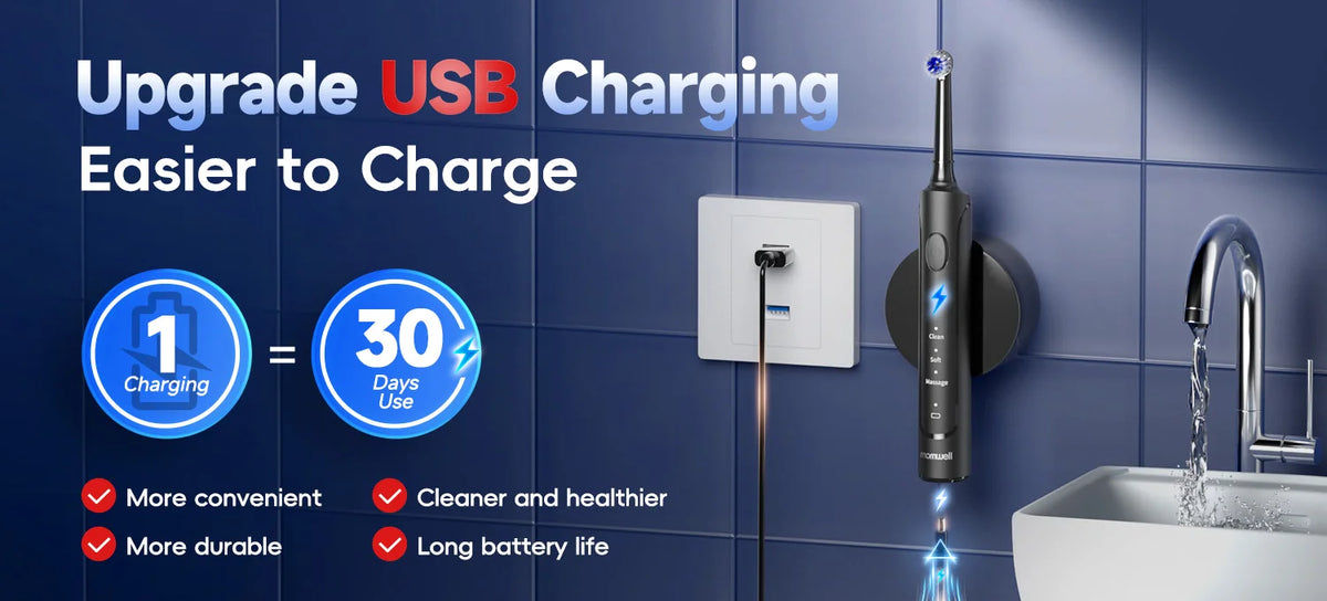 Electric Toothbrush and Water Flosser Oral Care Combo