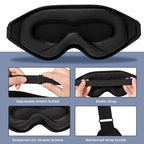 3D Contoured Memory Foam Sleep Mask for Total Light Blocking