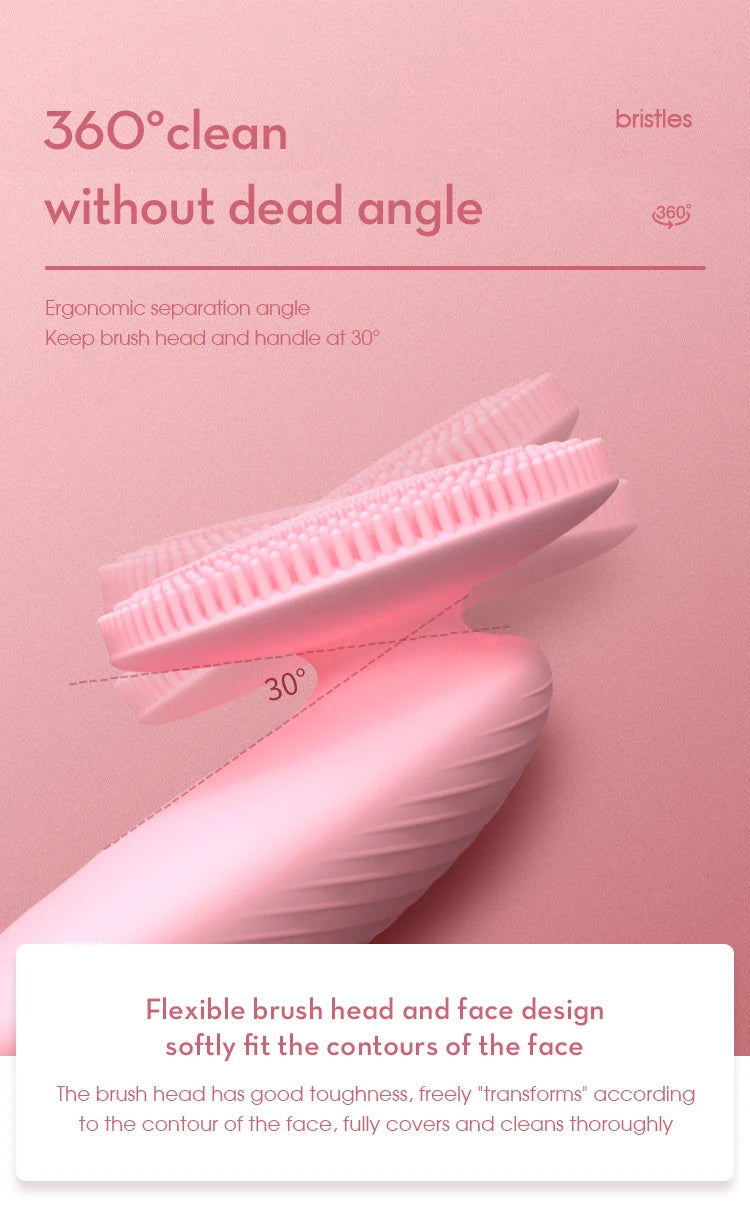 Electric Silicone Facial Cleansing Brush for Deep Pore Exfoliation - 9