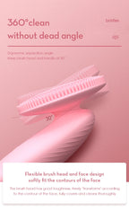 Electric Silicone Facial Cleansing Brush for Deep Pore Exfoliation