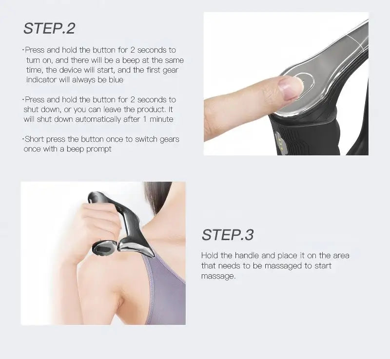 Electric Fascia Knife for Deep Tissue Muscle Massage and Recovery