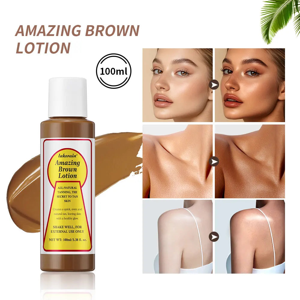 Sunless Tanning Body Lotion for Deep Bronze Glow - 1