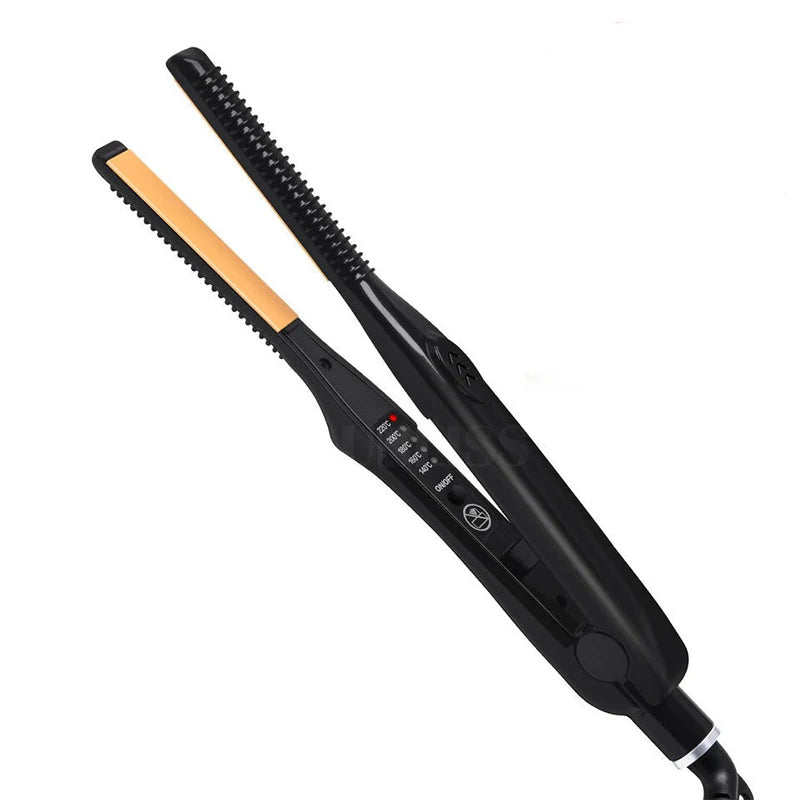 2-in-1 Ceramic Hair Straightener and Pencil Curler Iron - 13
