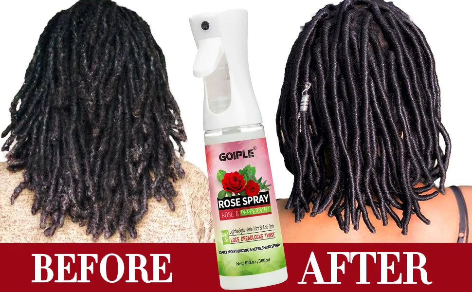Goiple Rose Peppermint Hair Spray Anti Frizz Scalp Treatment for Locs