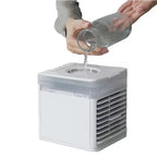 Portable Mini Air Cooler USB Desktop Fan with Humidifier and Night Light