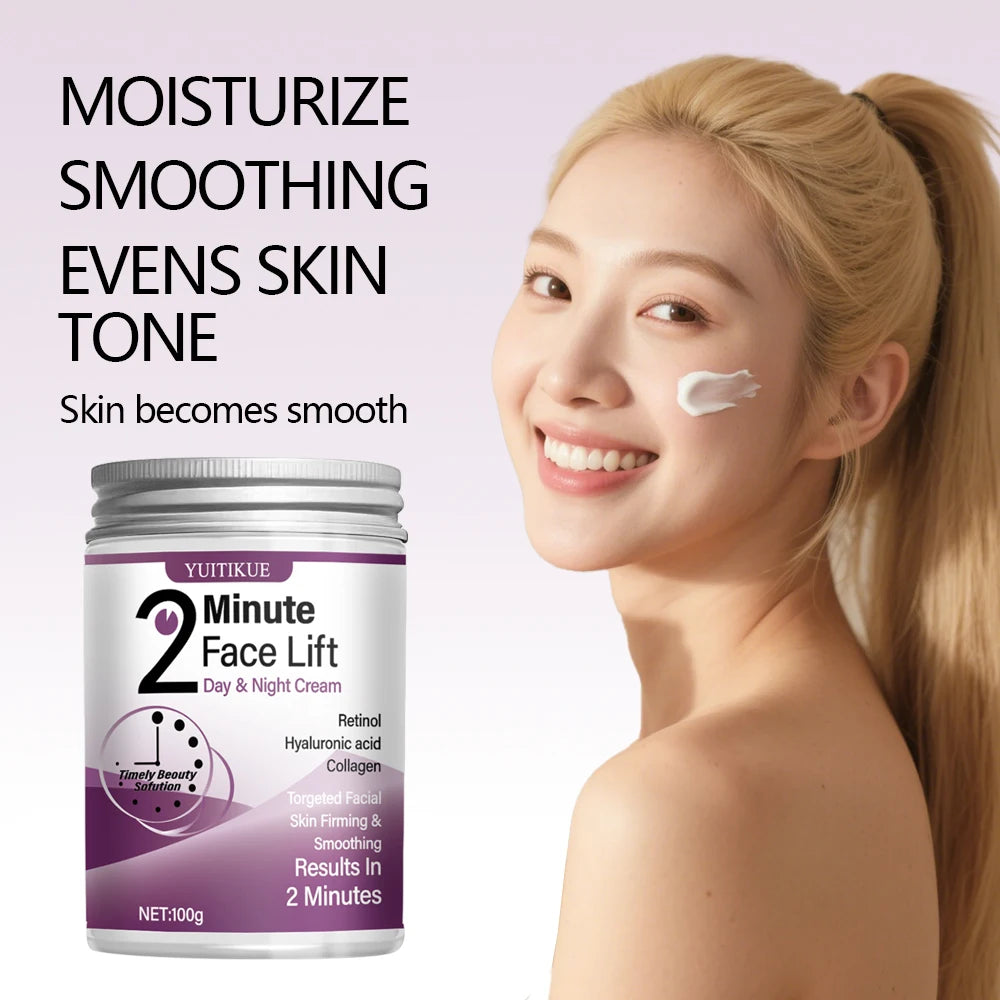 YUITIKUE 2 Minute Face Lift Cream Retinol Collagen Firming Moisturizer - 2