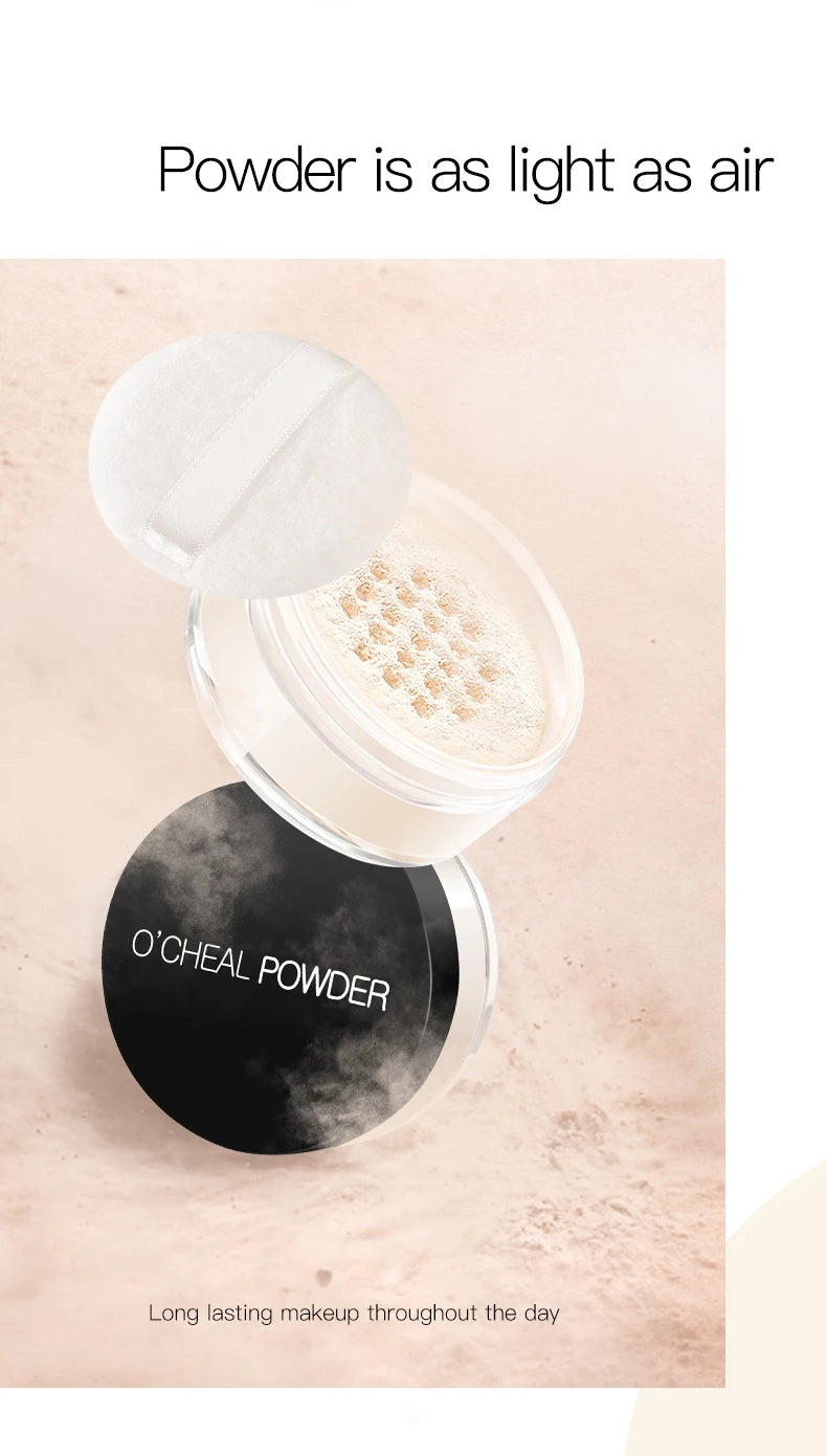 OCHEAL Lightweight Loose Setting Powder Waterproof Long Lasting Makeup - 9