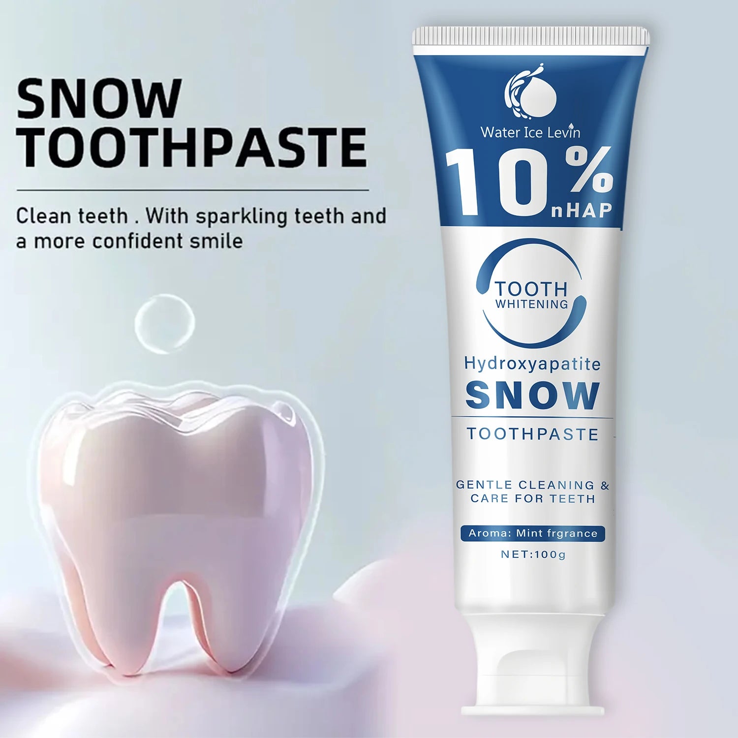 Nano Hydroxyapatite Whitening Toothpaste Deep Cleaning Mint Formula - 5