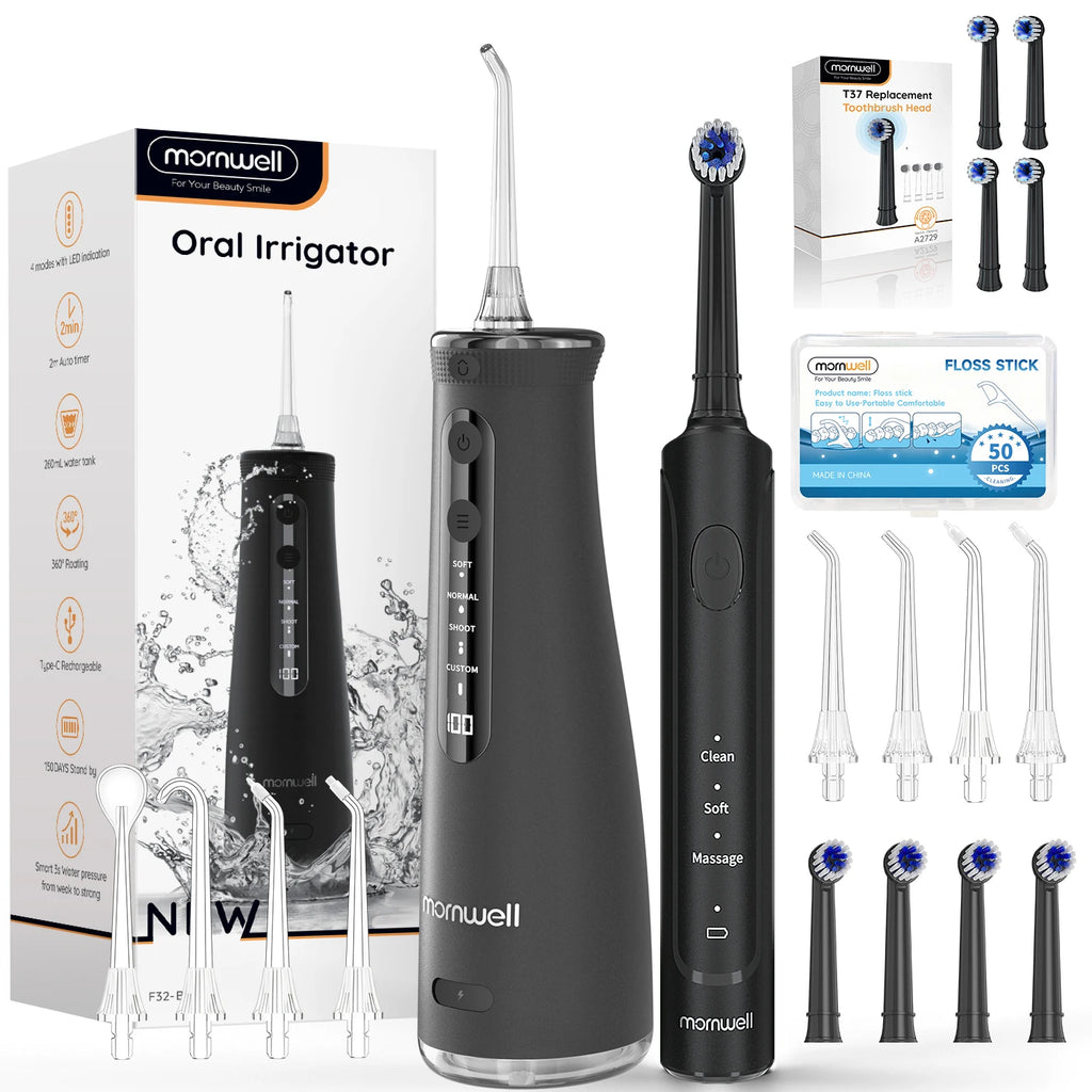 Electric Toothbrush and Water Flosser Combo Set