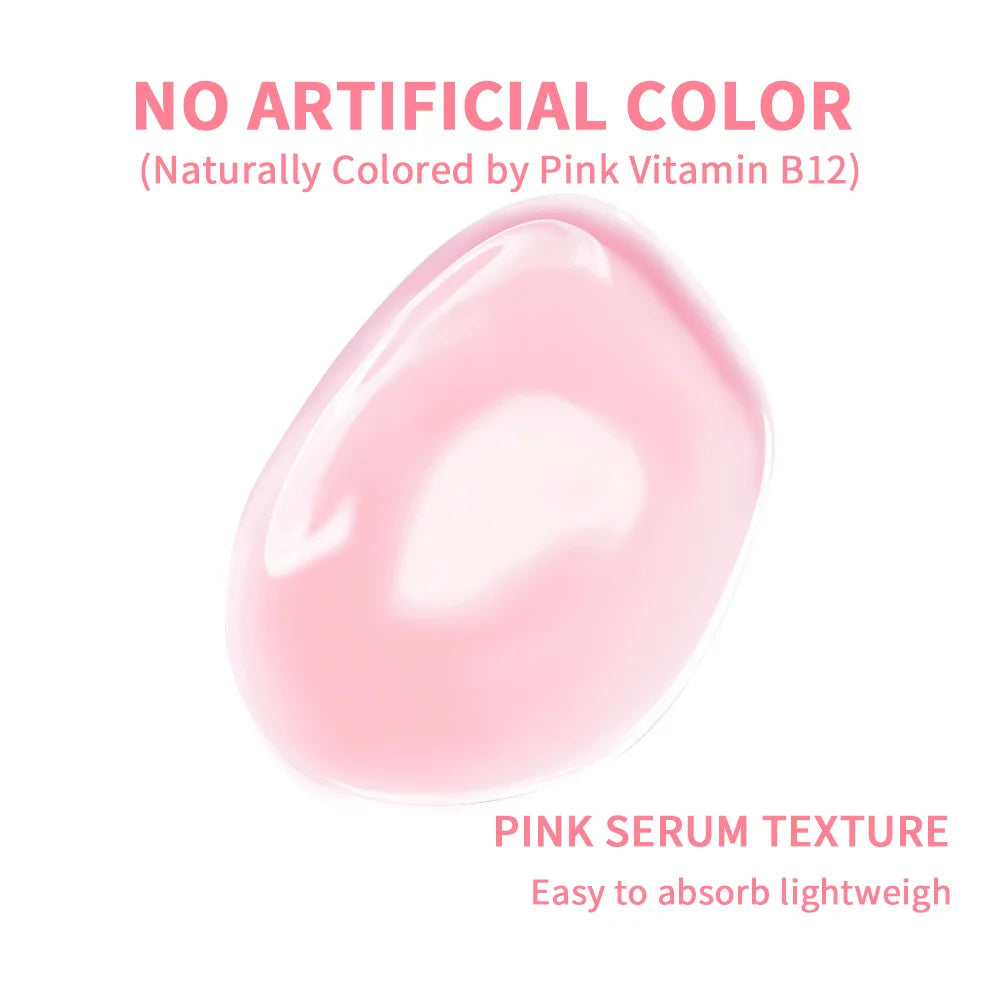 Pink Peptide Hydrating Face Serum for Radiant Skin
