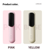 Cordless Ionic Hair Straightening Brush for Fast Styling